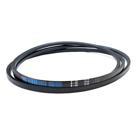 D&D B151 Classical V-Belt, 154 in Outside Length, 21/32 in Top Width, 1 Ribs B151